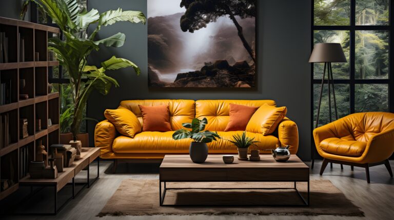 cinematic-shot-yellow-sofa-modern-interior-room